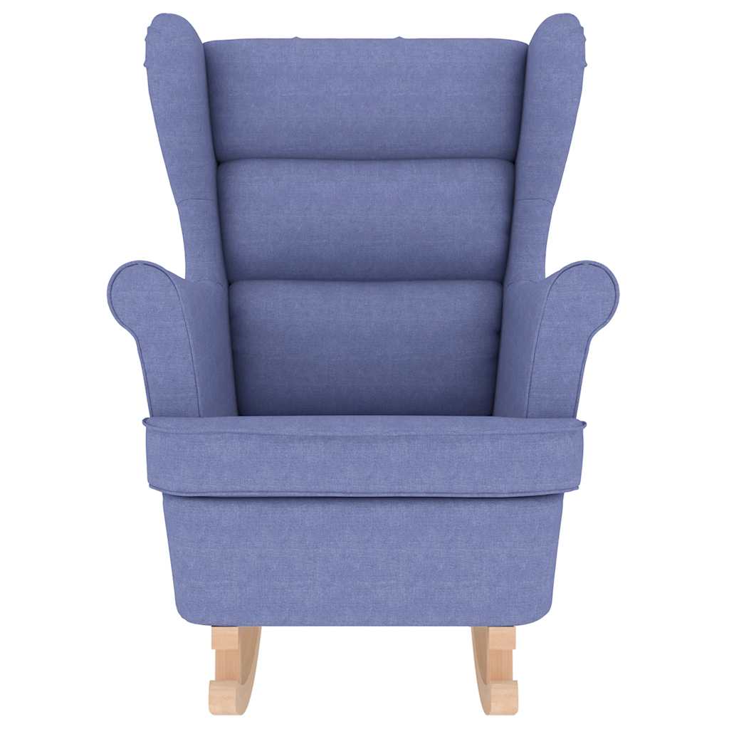 vidaXL Scaun balansoar, jeans albastru, 74x90x102 cm, material textil