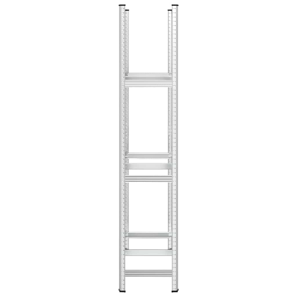 vidaXL Raft pentru anvelope cu 3 straturi, argintiu 110x40x200 cm oțel vidaXL Raft pentru anvelope cu 3 straturi, argintiu 110x40x200 cm oțel