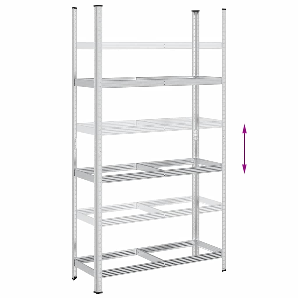vidaXL Raft pentru anvelope cu 3 straturi, argintiu 110x40x200 cm oțel vidaXL Raft pentru anvelope cu 3 straturi, argintiu 110x40x200 cm oțel