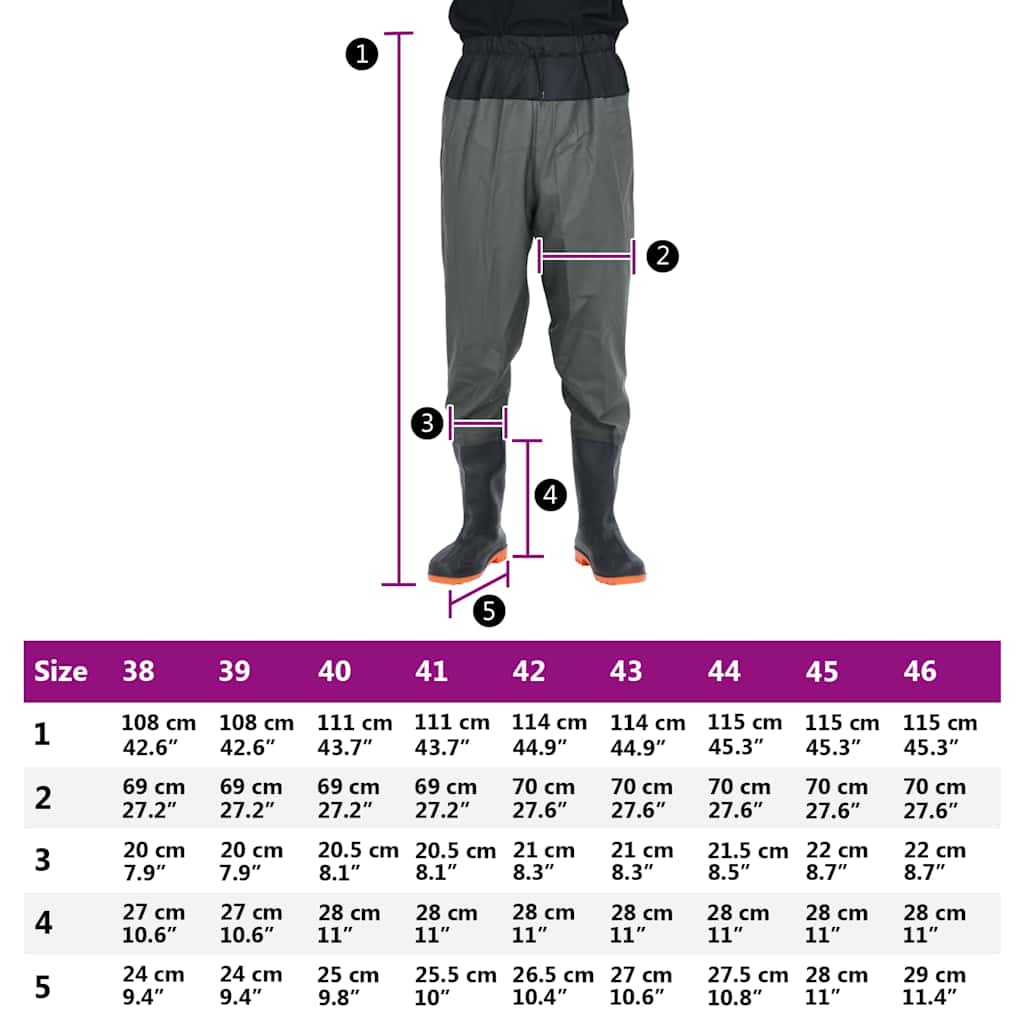 vidaXL Pantaloni cu talie înaltă cu cizme, verde închis, mărimea 45 vidaXL Pantaloni cu talie înaltă cu cizme, verde închis, mărimea 45