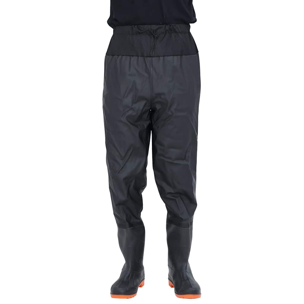 vidaXL Pantaloni cu talie înaltă cu cizme, negru, mărimea 38 vidaXL Pantaloni cu talie înaltă cu cizme, negru, mărimea 38