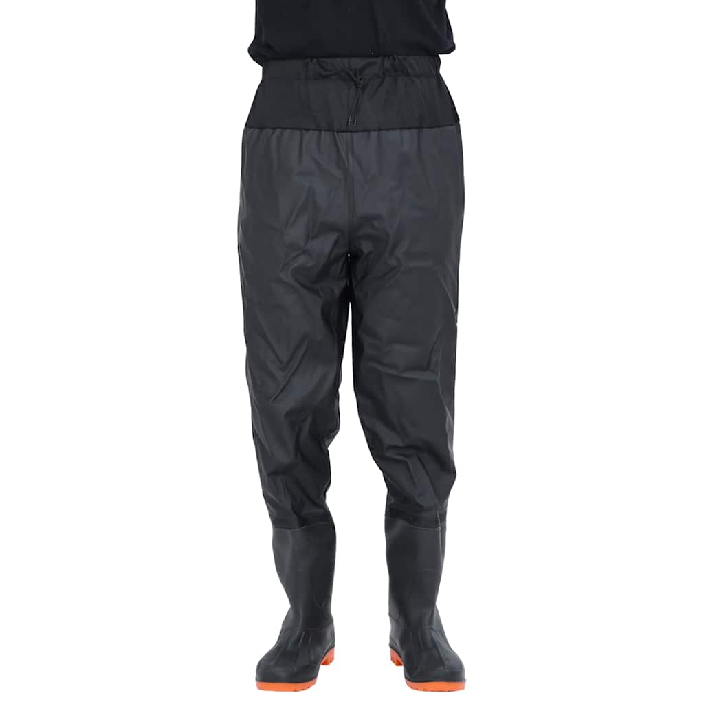 vidaXL Pantaloni cu talie înaltă cu cizme, negru, mărimea 40 vidaXL Pantaloni cu talie înaltă cu cizme, negru, mărimea 40