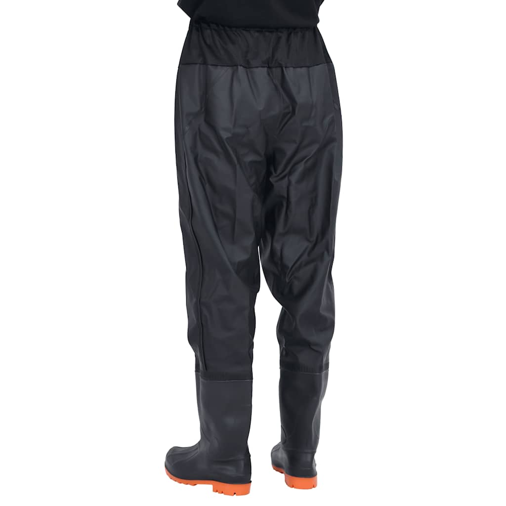 vidaXL Pantaloni cu talie înaltă cu cizme, negru, mărimea 44 vidaXL Pantaloni cu talie înaltă cu cizme, negru, mărimea 44