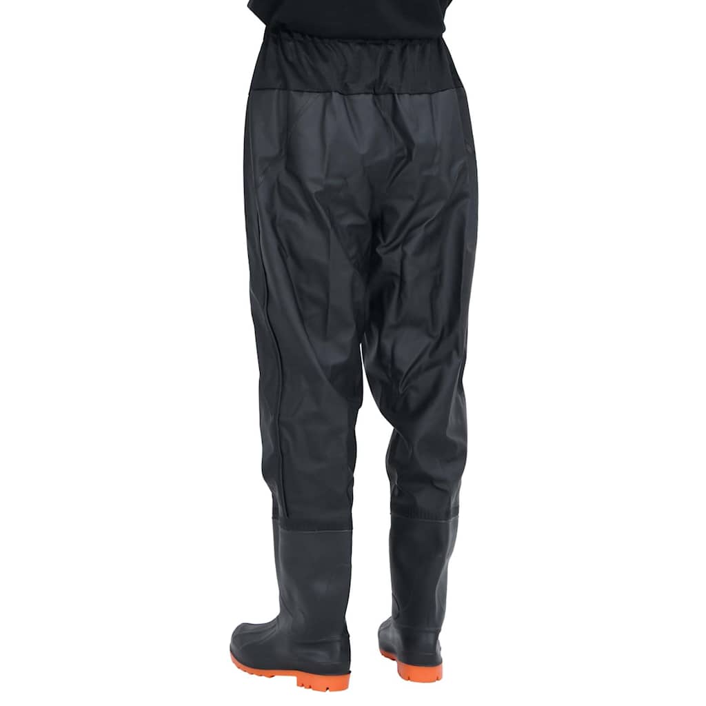 vidaXL Pantaloni cu talie înaltă cu cizme, negru, mărimea 45 vidaXL Pantaloni cu talie înaltă cu cizme, negru, mărimea 45
