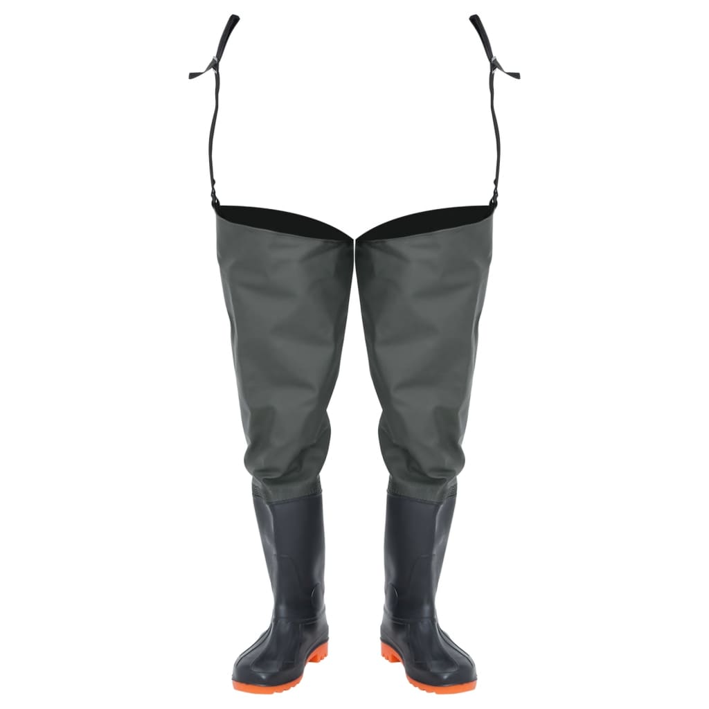 vidaXL Cizme lungi pescărești, verde închis, mărimea 38 vidaXL Cizme lungi pescărești, verde închis, mărimea 38