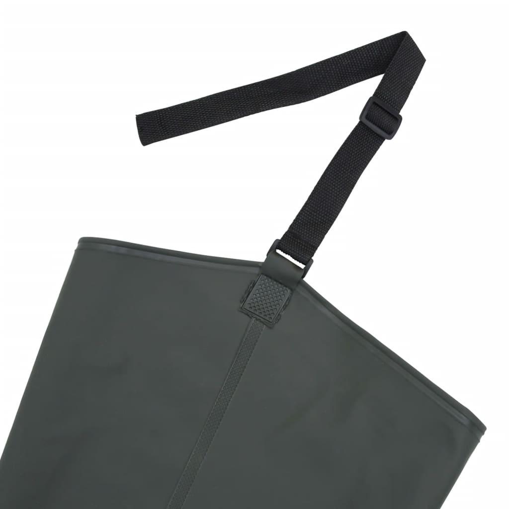 vidaXL Cizme lungi pescărești, verde închis, mărimea 44 vidaXL Cizme lungi pescărești, verde închis, mărimea 44