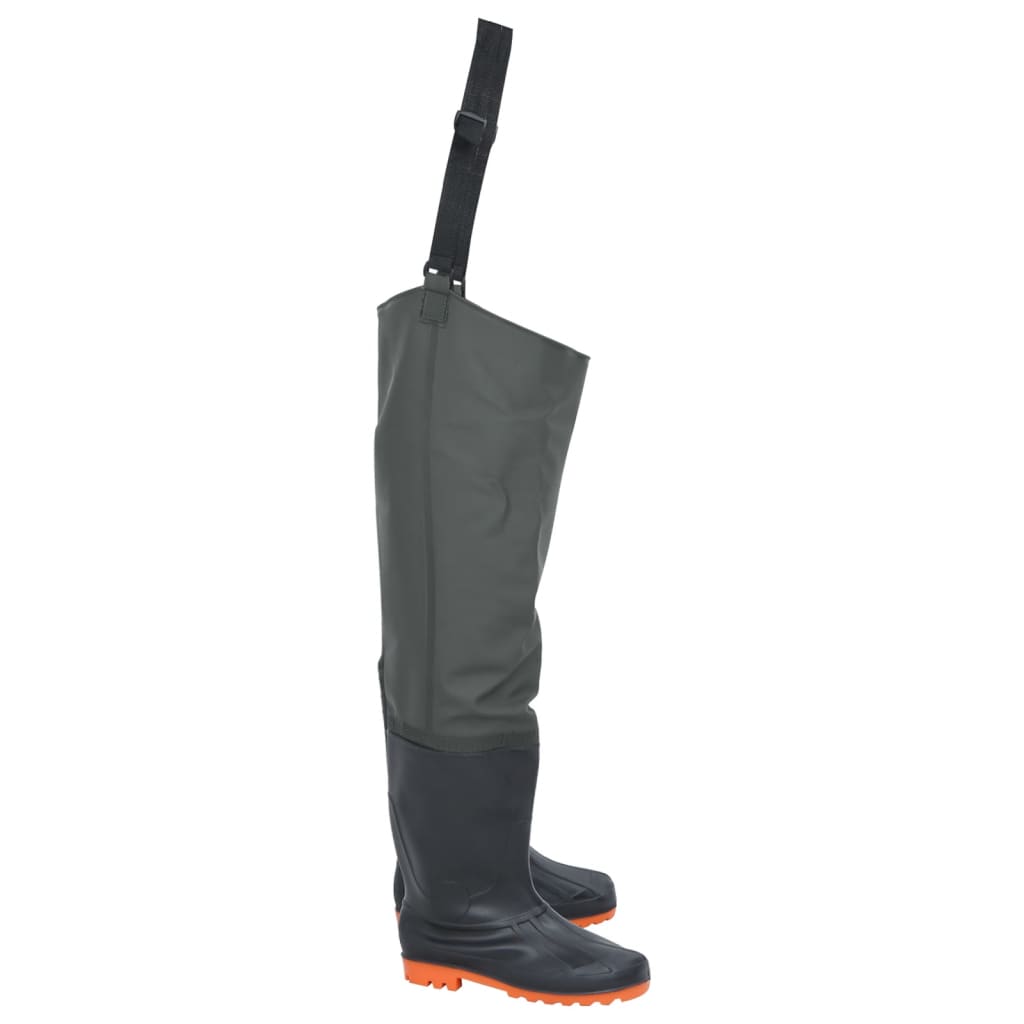 vidaXL Cizme lungi pescărești, verde închis, mărimea 45 vidaXL Cizme lungi pescărești, verde închis, mărimea 45