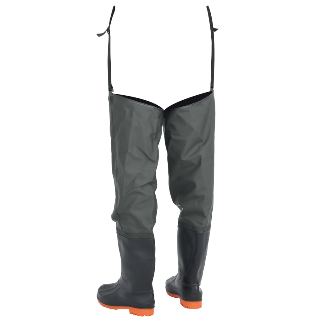 vidaXL Cizme lungi pescărești, verde închis, mărimea 45 vidaXL Cizme lungi pescărești, verde închis, mărimea 45