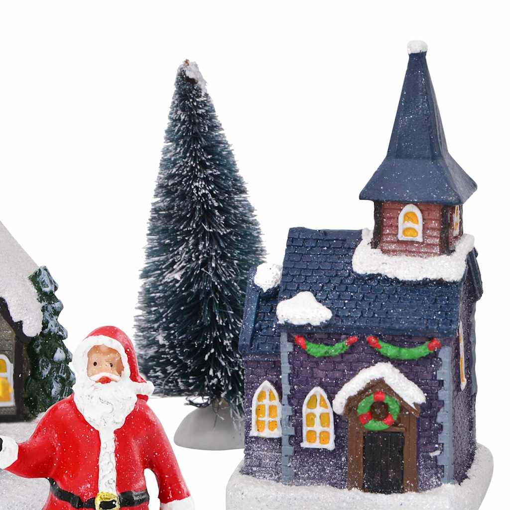 vidaXL Decorațiune de Crăciun pentru Masă Multicolour Rășină