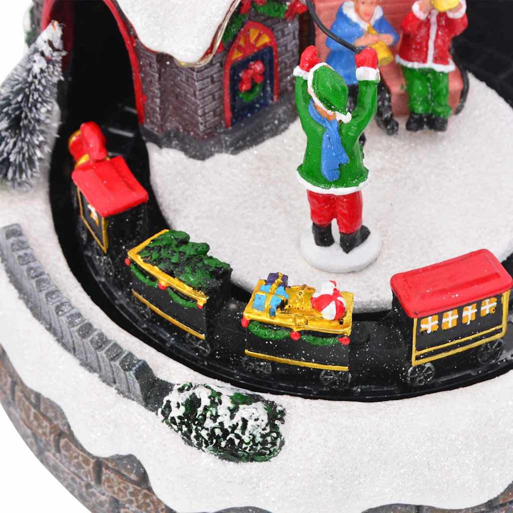 vidaXL Decor de Crăciun pentru masă Multicolour 16 x 16 x 19 cm Rășină