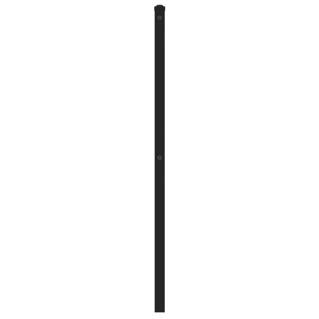 vidaXL Tăblie de pat, stejar sonoma, 100 cm, fier și lemn prelucrat