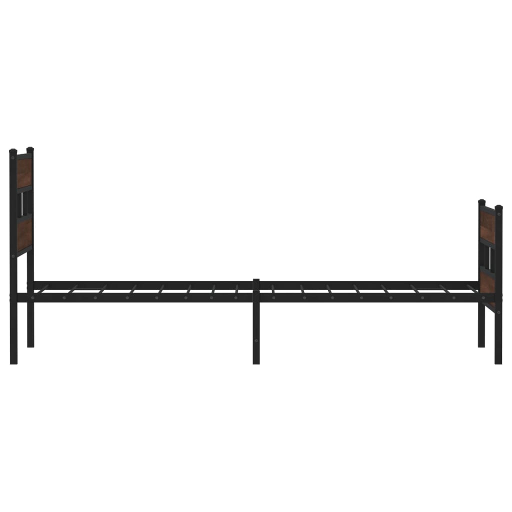 vidaXL Cadru de pat fără saltea, cu tăblie de cap/picioare, 75x190 cm