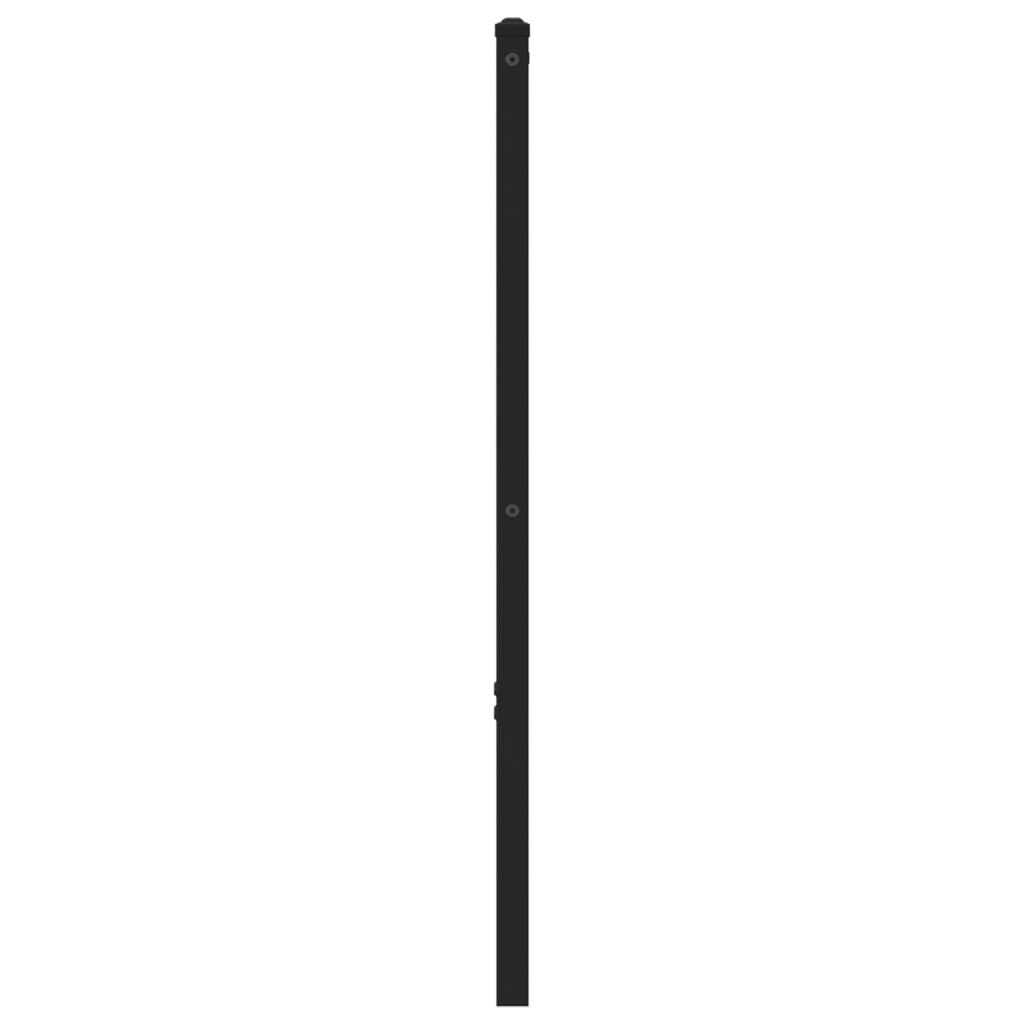 vidaXL Tăblie de pat, stejar maro, 80 cm, lemn prelucrat și oțel