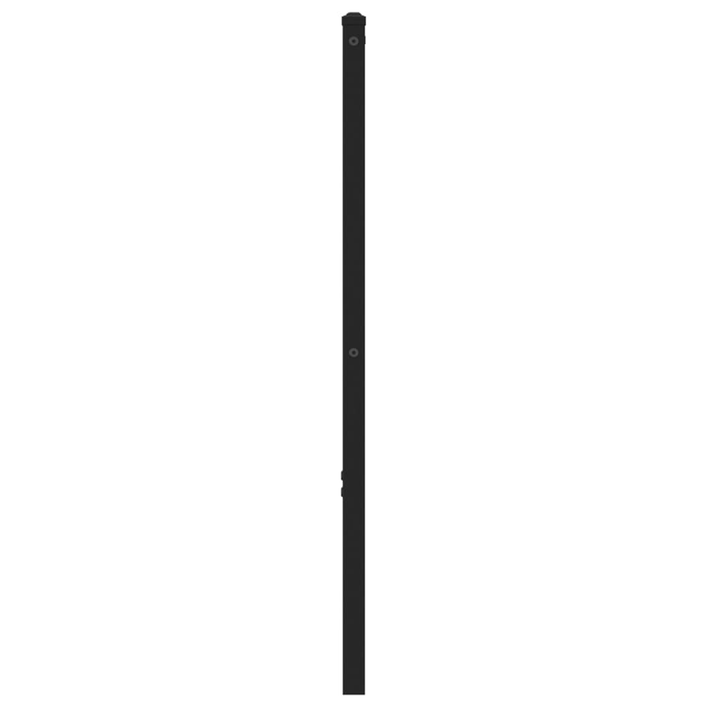 vidaXL Tăblie de pat, stejar maro, 90 cm, lemn prelucrat și oțel