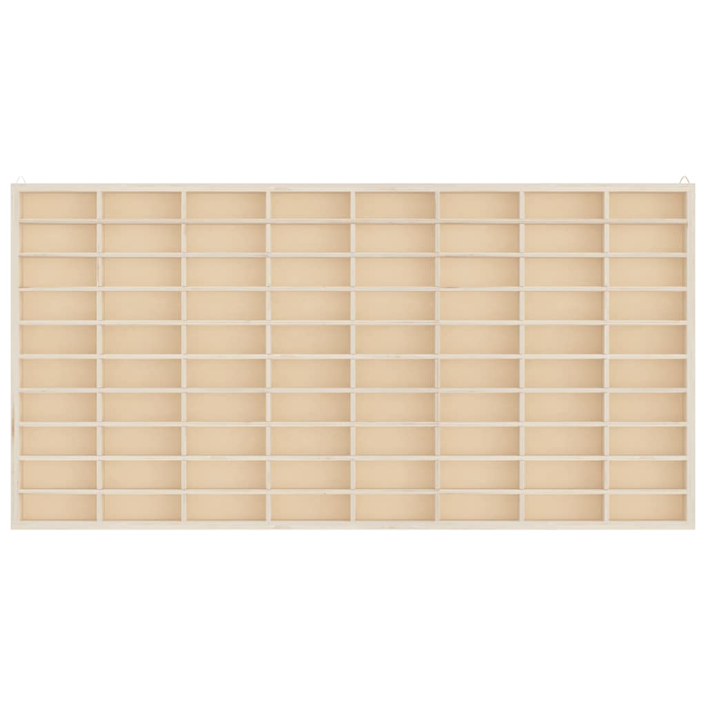 vidaXL Vitrina de colecție din lemn cu 80 de compartimente vidaXL Vitrina de colecție din lemn cu 80 de compartimente