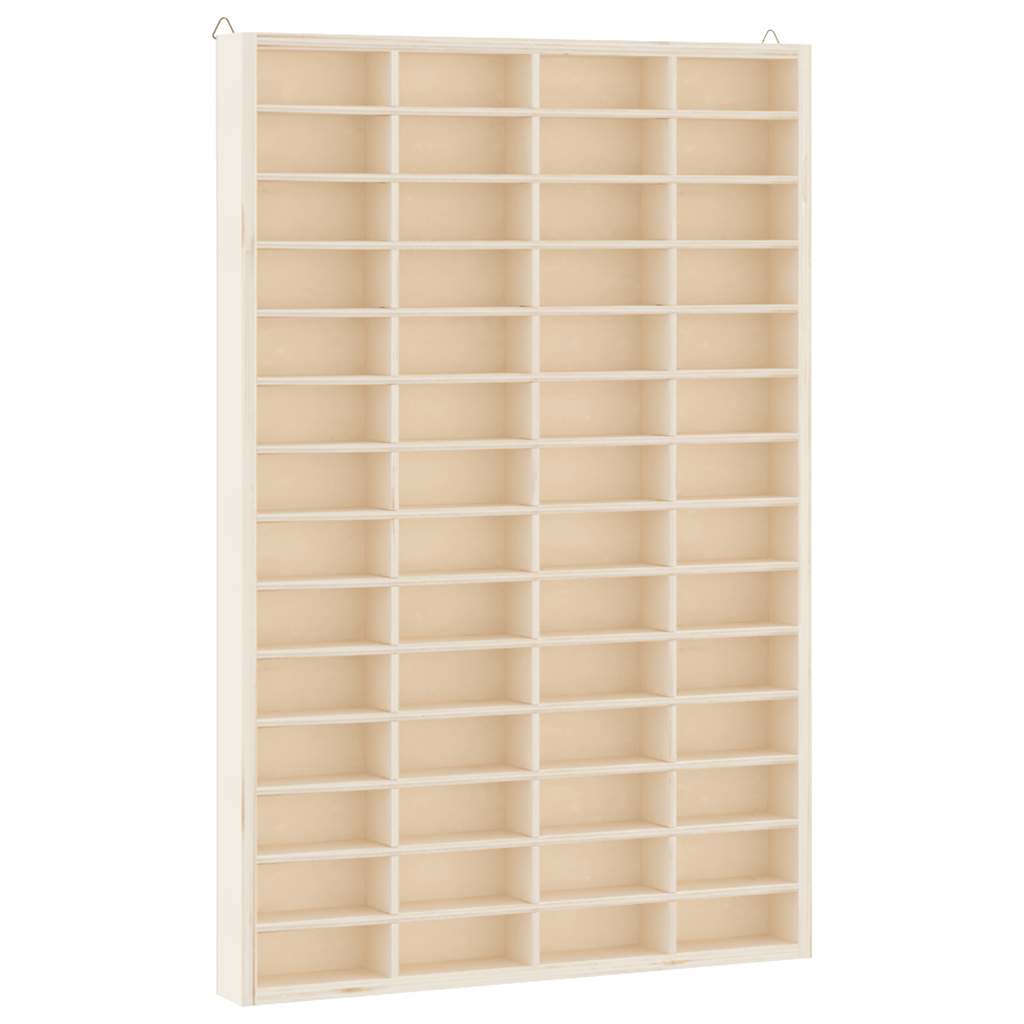 vidaXL Vitrina de colecție din lemn cu 56 de compartimente
