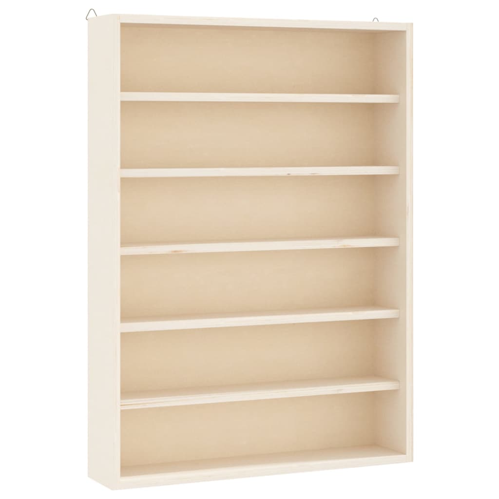 vidaXL Vitrina de colecție din lemn cu 6 rafturi 40x8,5x55 cm