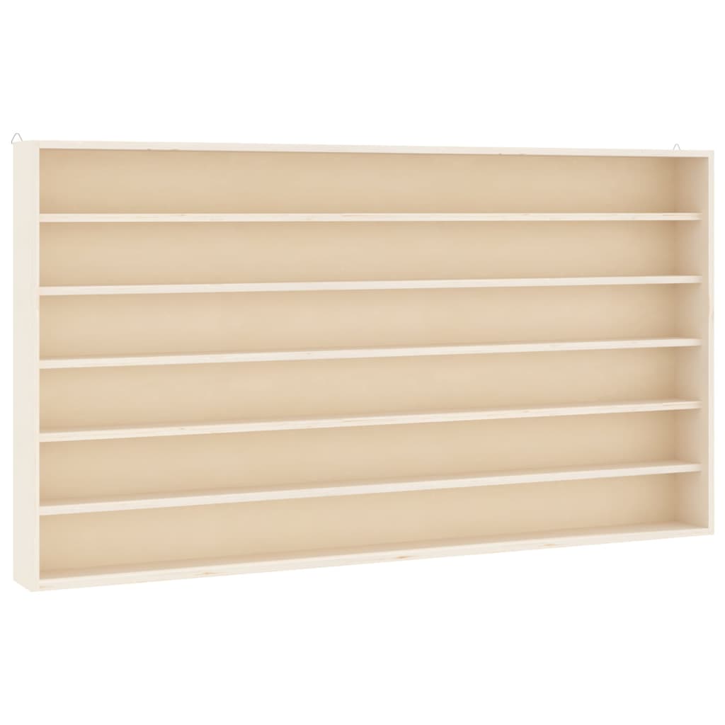 vidaXL Vitrina de colecție din lemn cu 6 rafturi 80x8,5x55 cm