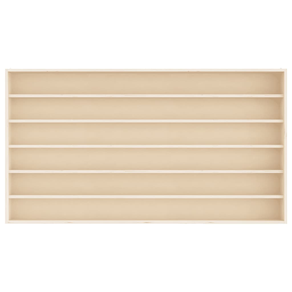 vidaXL Vitrina de colecție din lemn cu 6 rafturi 80x8,5x55 cm