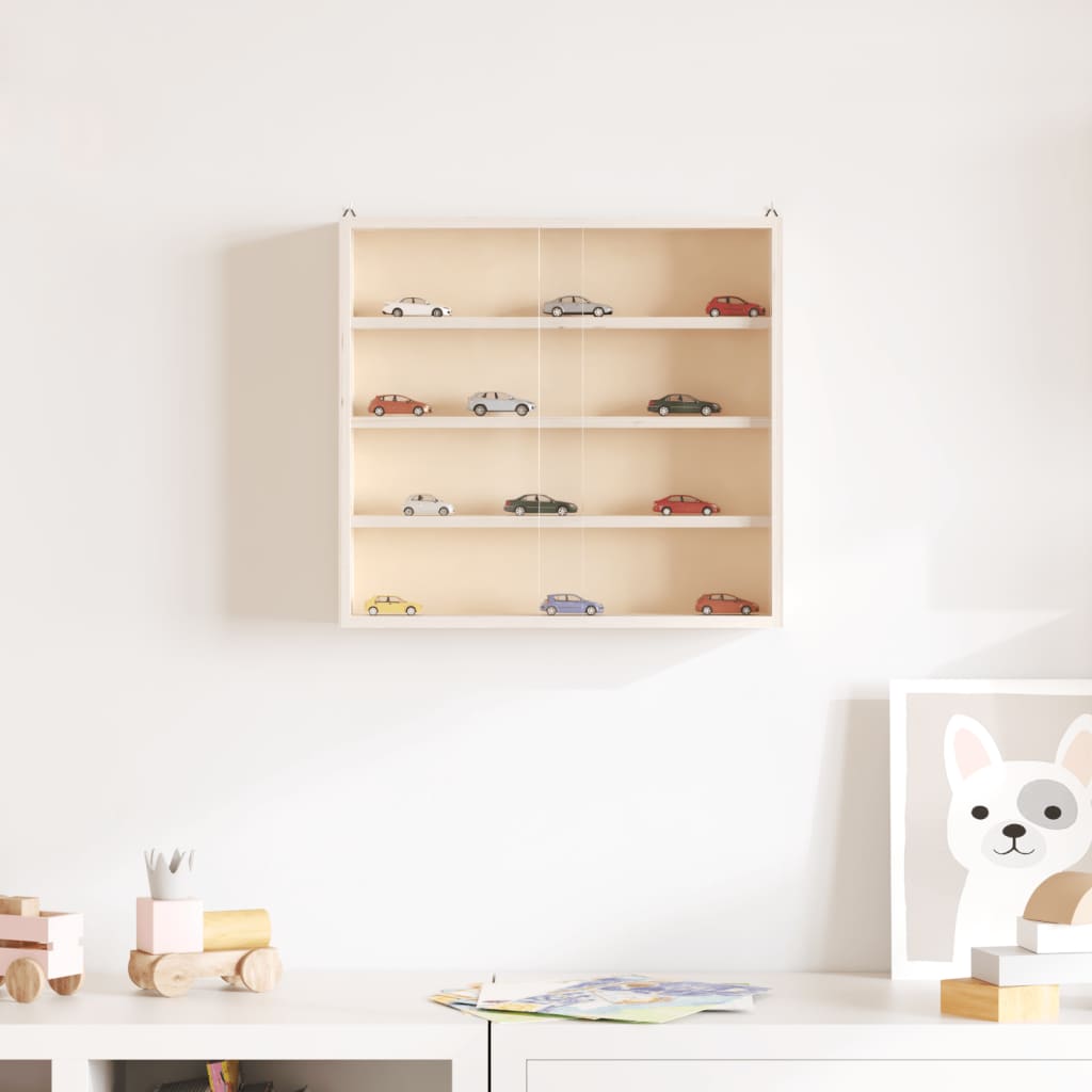vidaXL Vitrina de colecție din lemn cu uși 40x8,5x37 cm