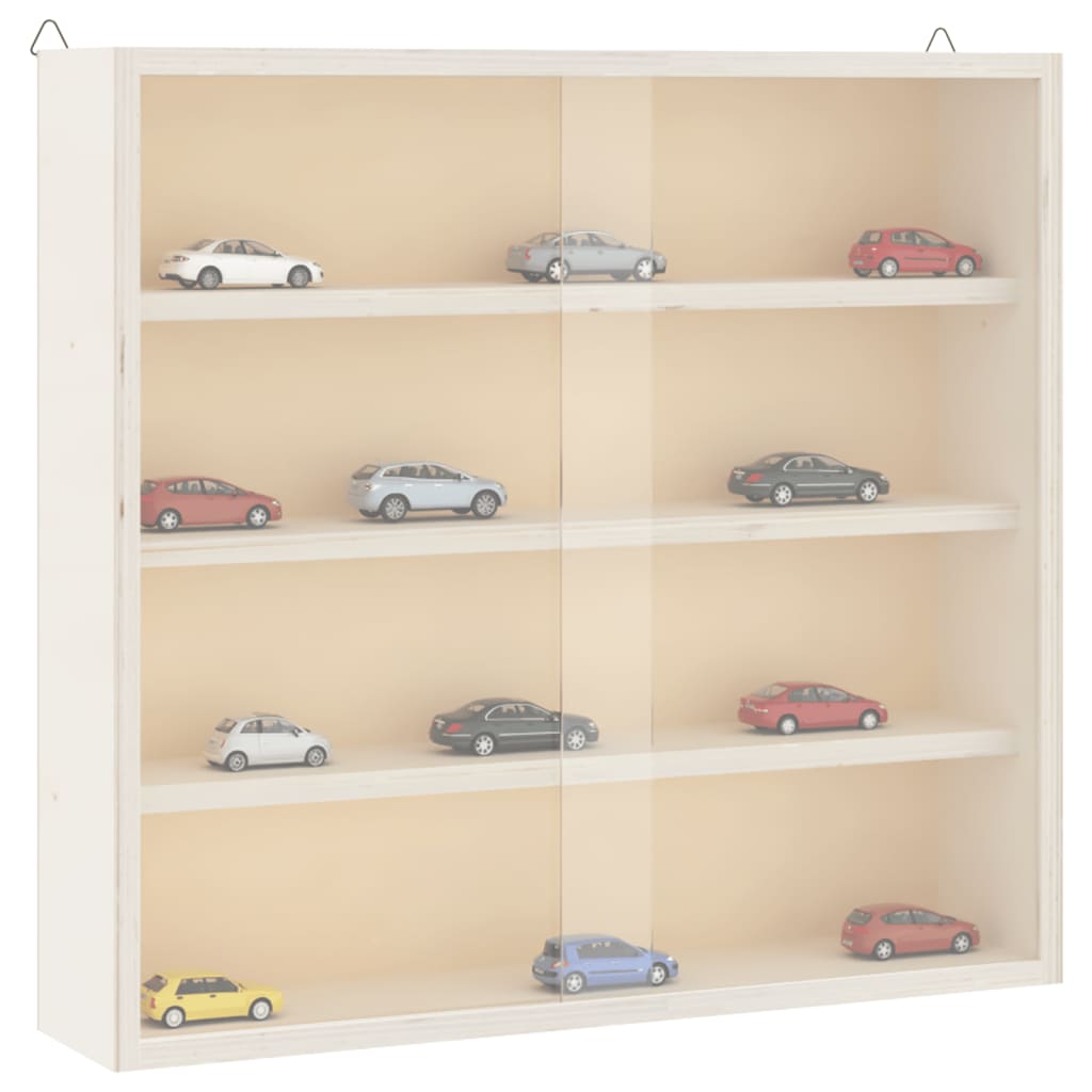vidaXL Vitrina de colecție din lemn cu uși 40x8,5x37 cm