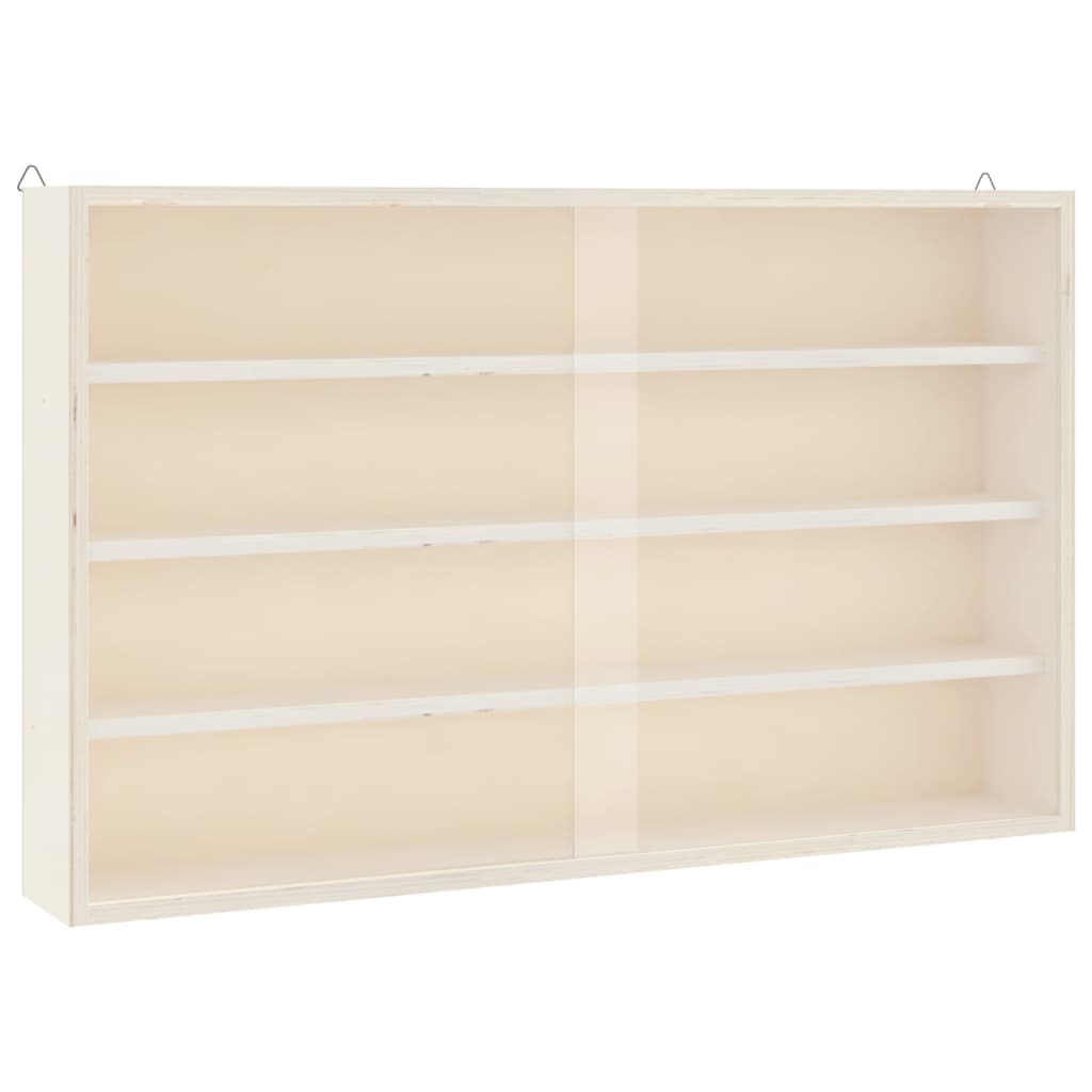 vidaXL Vitrina de colecție din lemn cu uși 60x8,5x37 cm vidaXL Vitrina de colecție din lemn cu uși 60x8,5x37 cm