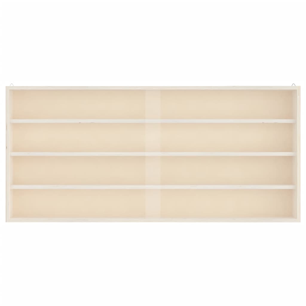 vidaXL Vitrina de colecție din lemn cu uși 80x8,5x37 cm vidaXL Vitrina de colecție din lemn cu uși 80x8,5x37 cm