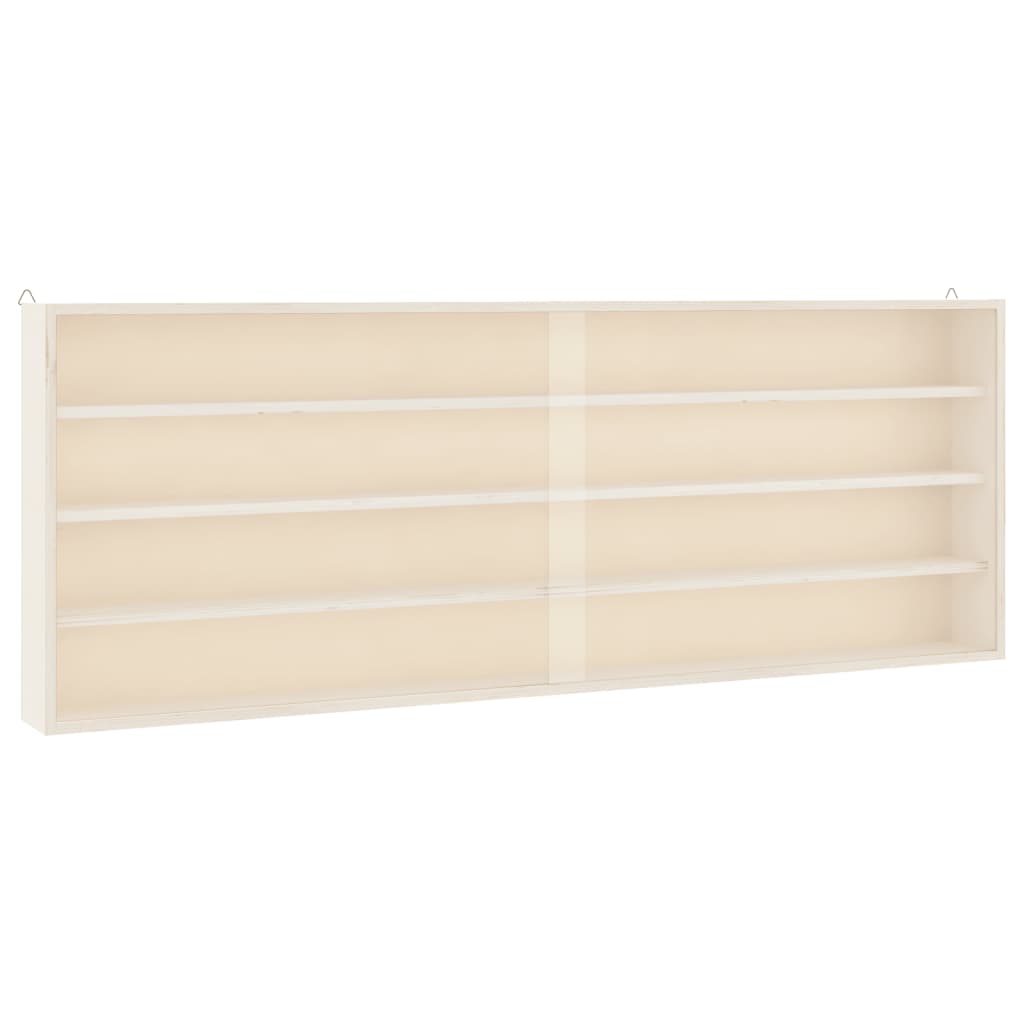 vidaXL Vitrina de colecție din lemn cu uși 100x8,5x37 cm