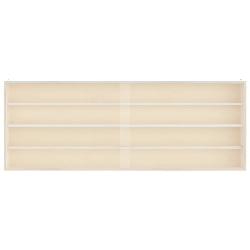 vidaXL Vitrina de colecție din lemn cu uși 100x8,5x37 cm