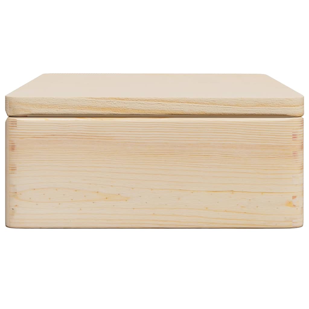 vidaXL Cutie din lemn cu capac 40x30x13 cm din lemn masiv de pin