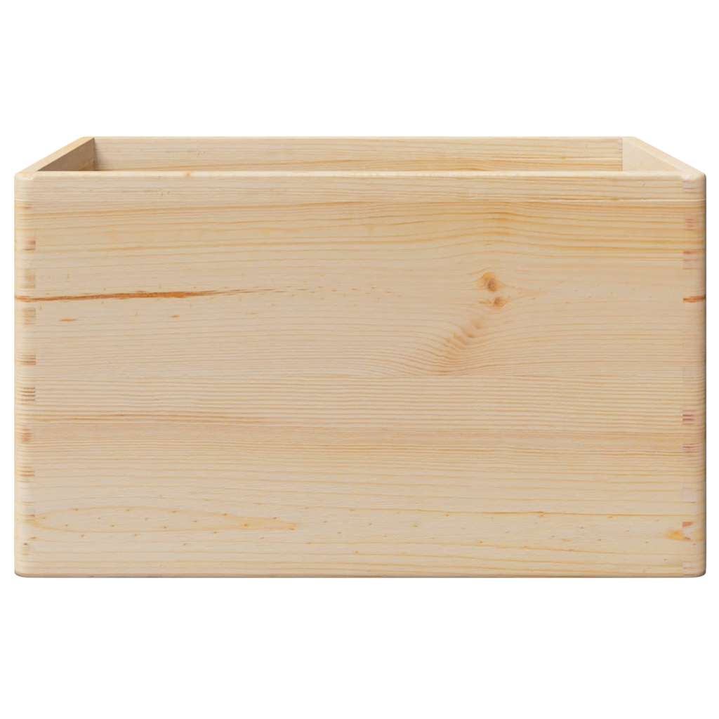 vidaXL Cutie din lemn cu mânere 40x30x23 cm din lemn masiv de pin vidaXL Cutie din lemn cu mânere 40x30x23 cm din lemn masiv de pin