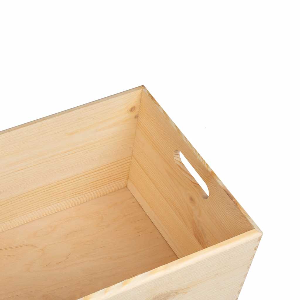 vidaXL Cutie din lemn cu mânere 40x30x23 cm din lemn masiv de pin vidaXL Cutie din lemn cu mânere 40x30x23 cm din lemn masiv de pin