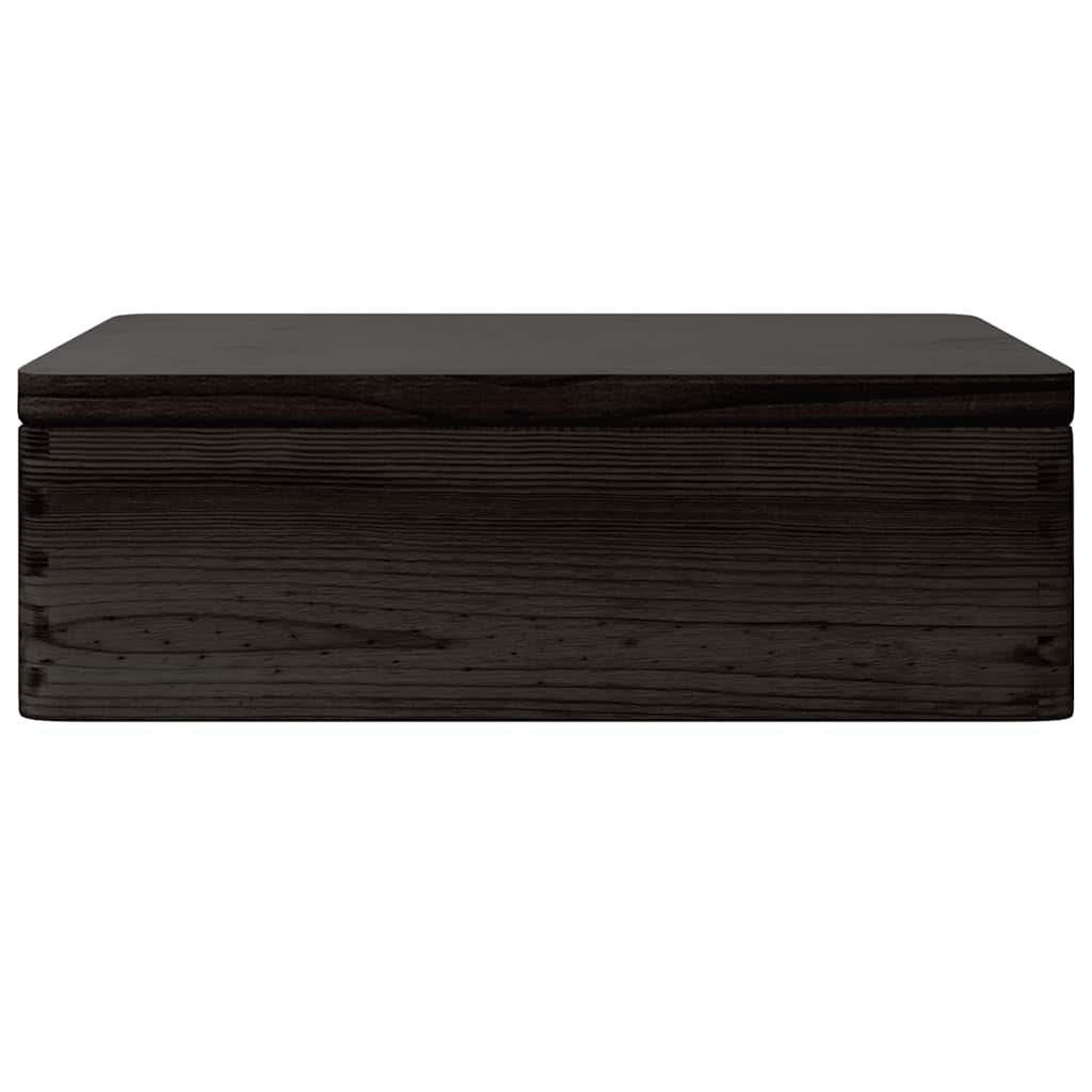 vidaXL Cutie din lemn cu capac negru 40x30x13 cm lemn masiv de pin vidaXL Cutie din lemn cu capac negru 40x30x13 cm lemn masiv de pin