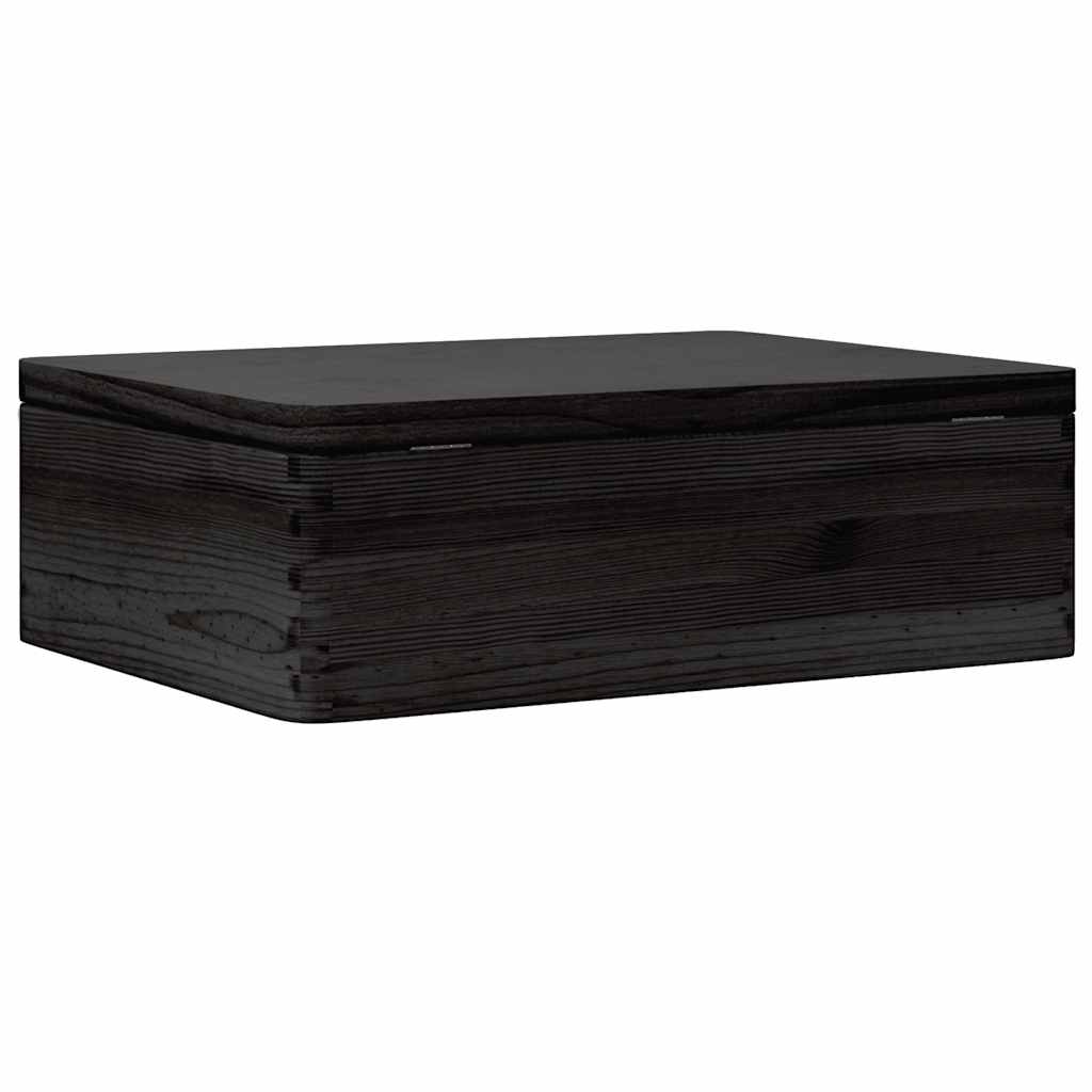 vidaXL Cutie din lemn cu capac negru 40x30x13 cm lemn masiv de pin vidaXL Cutie din lemn cu capac negru 40x30x13 cm lemn masiv de pin