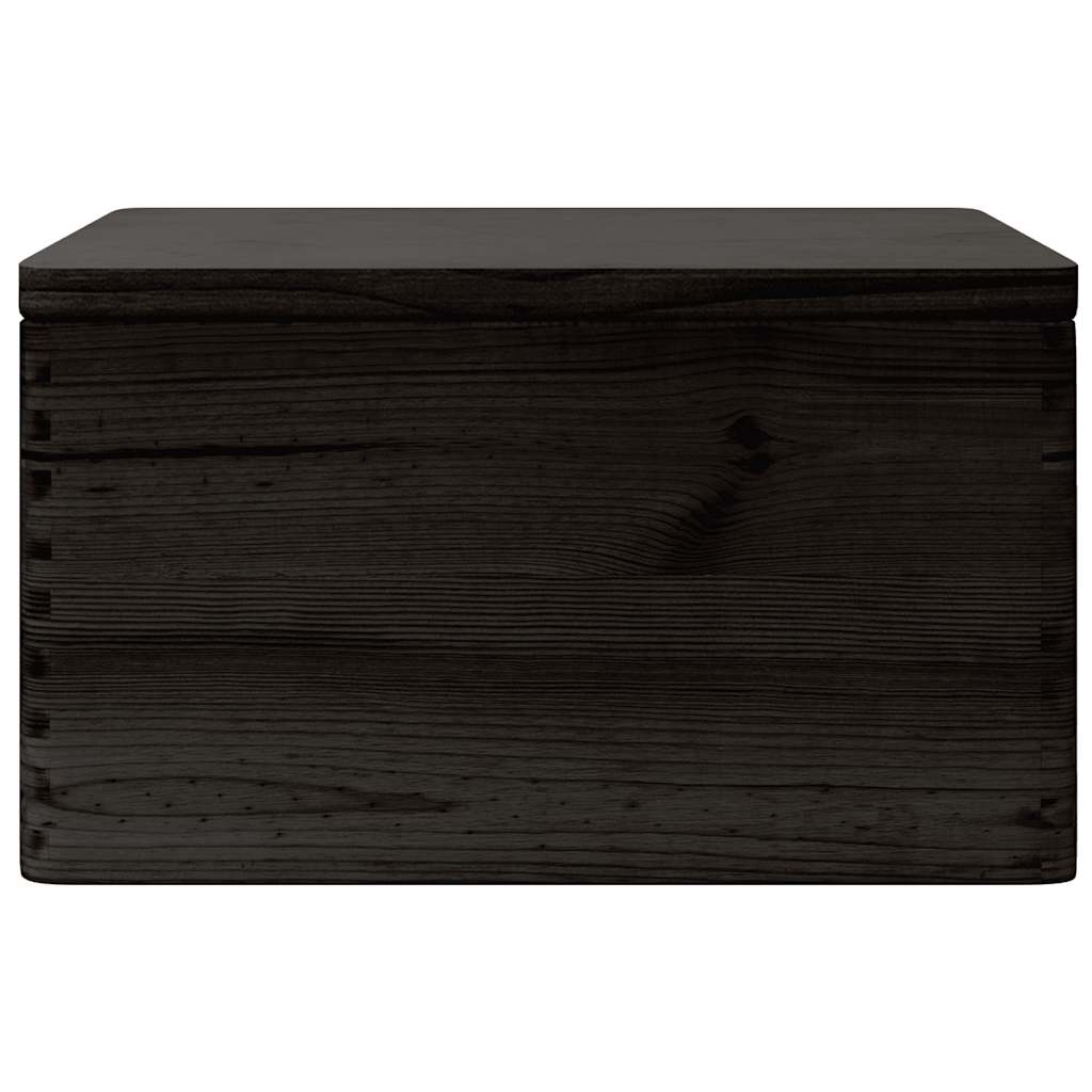 vidaXL Cutie din lemn cu capac negru 40x30x23 cm lemn masiv de pin vidaXL Cutie din lemn cu capac negru 40x30x23 cm lemn masiv de pin