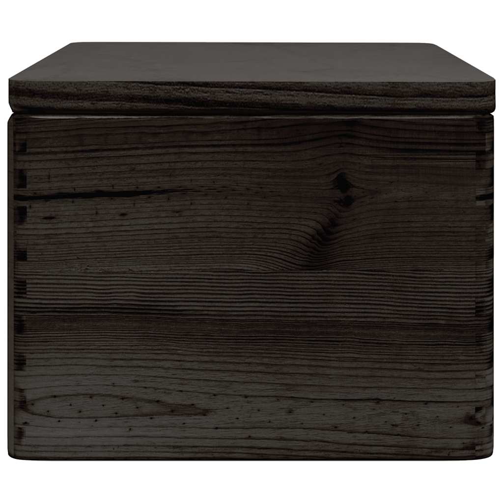 vidaXL Cutie din lemn cu capac negru 40x30x23 cm lemn masiv de pin vidaXL Cutie din lemn cu capac negru 40x30x23 cm lemn masiv de pin