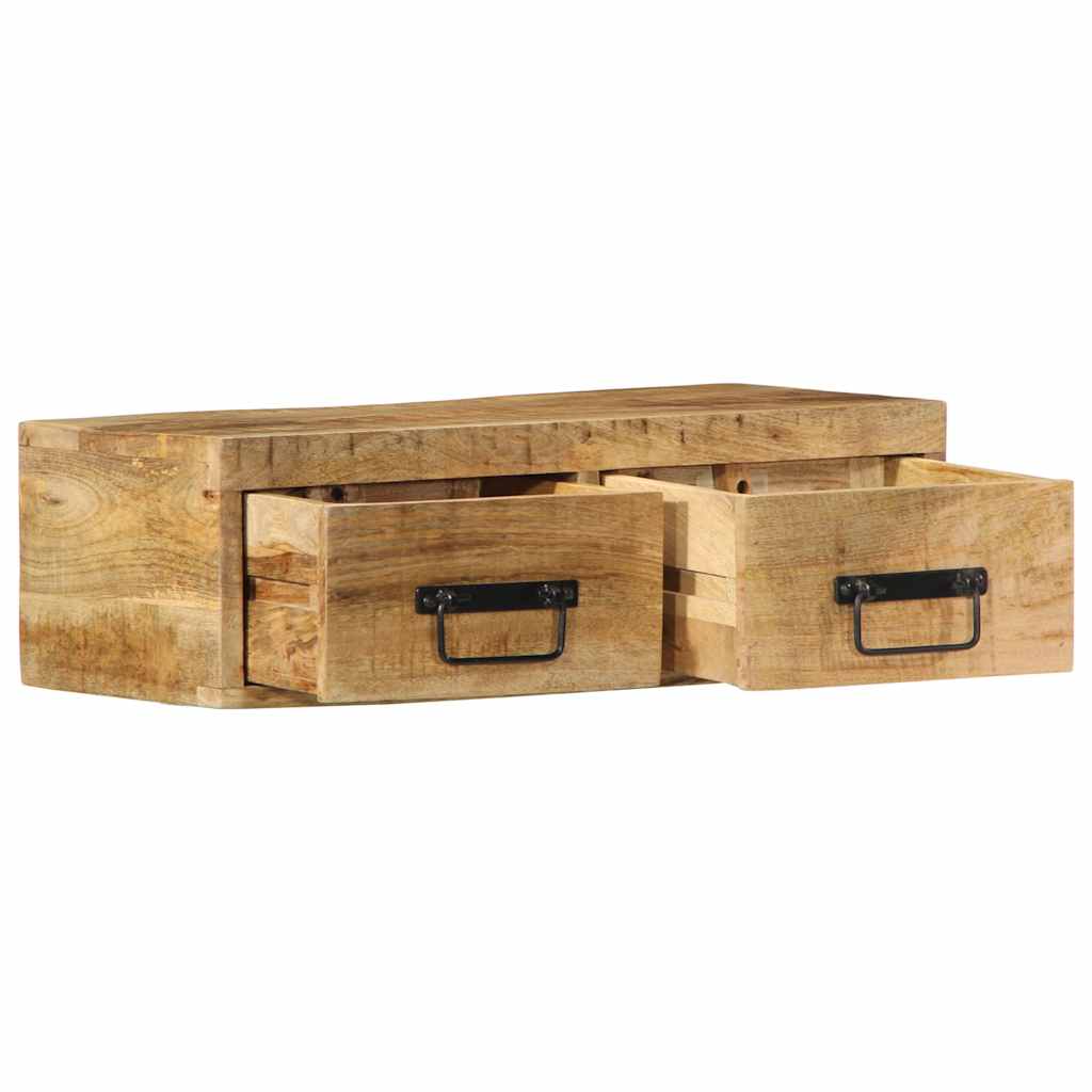 vidaXL Dulap TV montat pe perete 60x30x19 cm, lemn masiv de mango brut