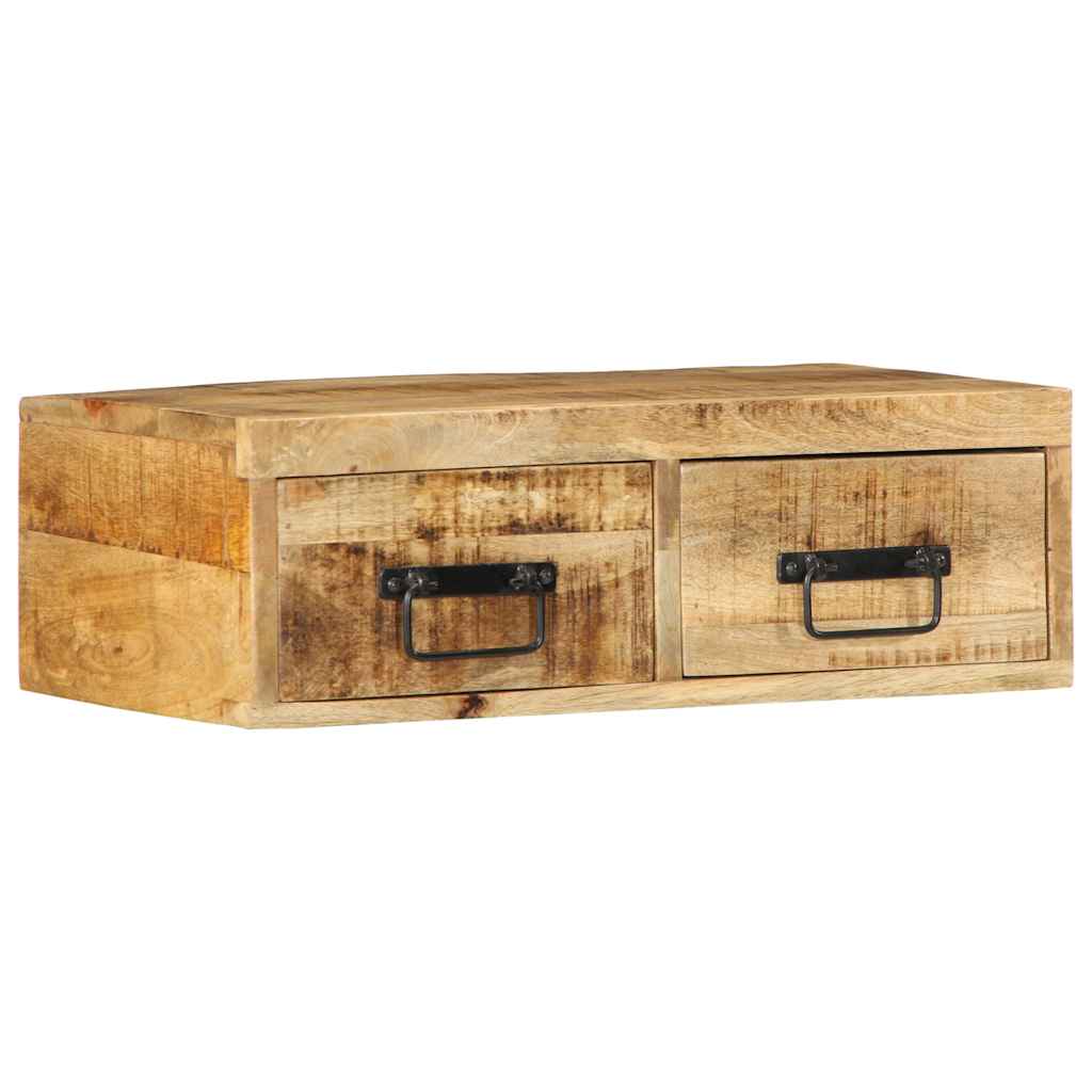vidaXL Dulap TV montat pe perete 60x30x19 cm, lemn masiv de mango brut