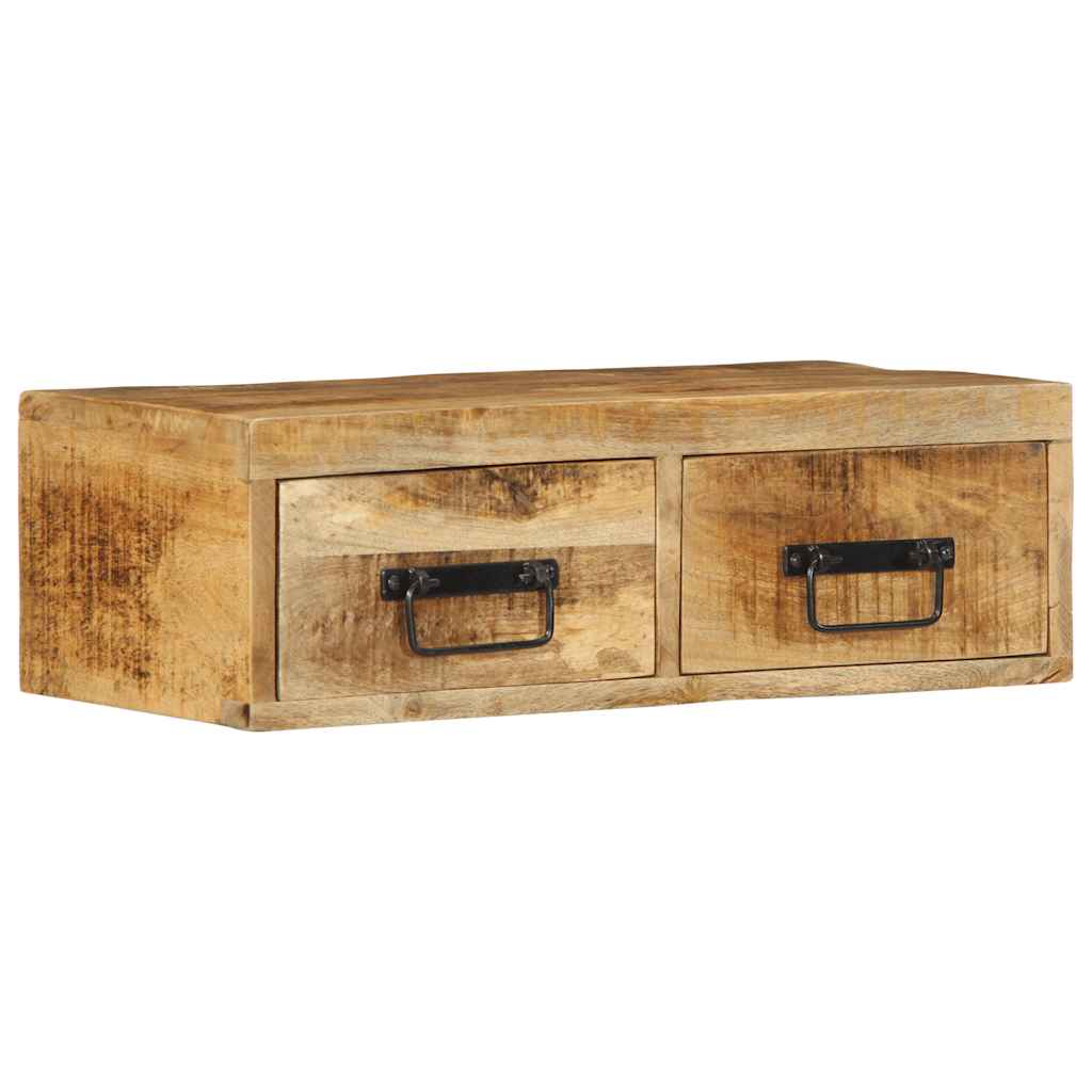 vidaXL Dulap TV montat pe perete 60x30x19 cm, lemn masiv de mango brut