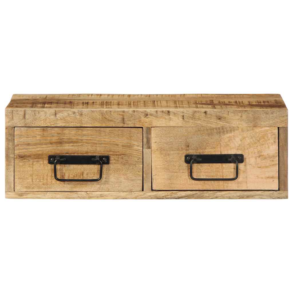 vidaXL Dulap TV montat pe perete 60x30x19 cm, lemn masiv de mango brut