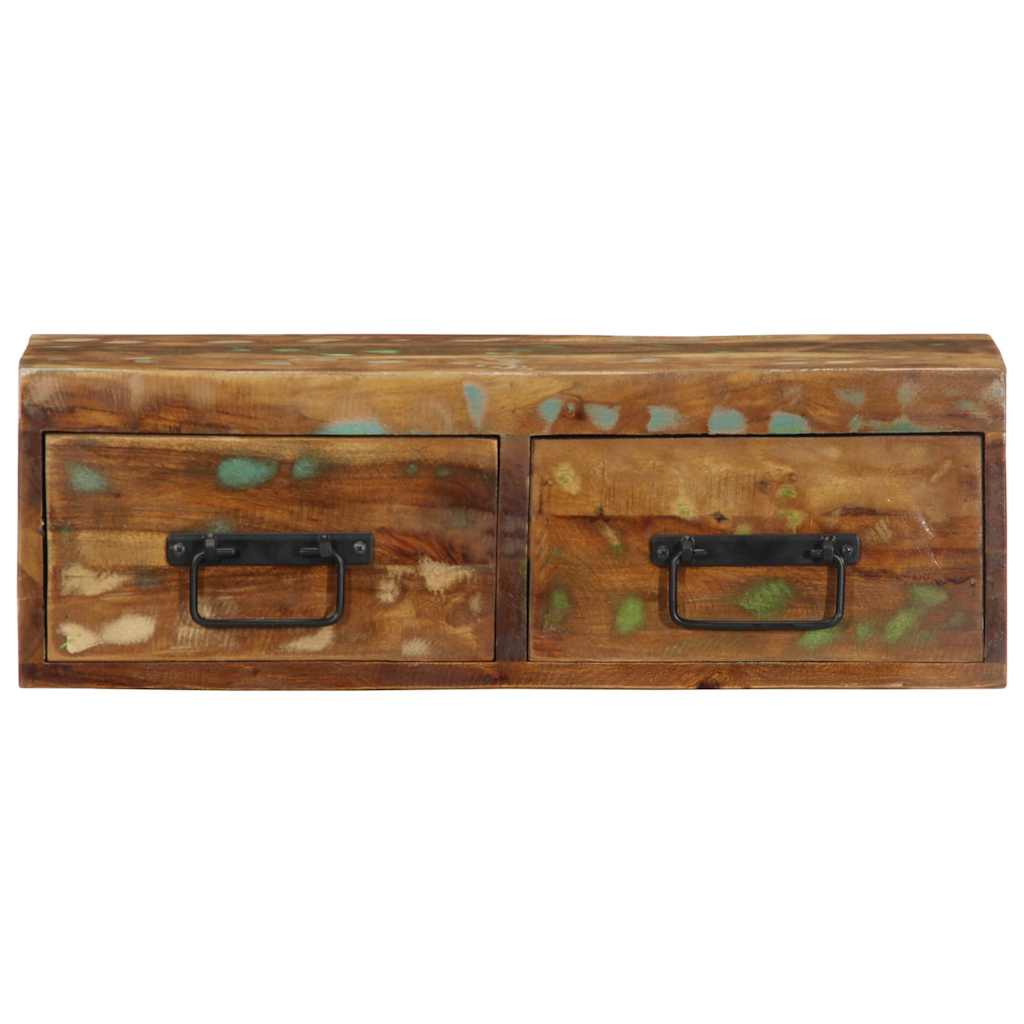 vidaXL Dulap TV montat pe perete 60x30x19 cm, lemn masiv reciclat