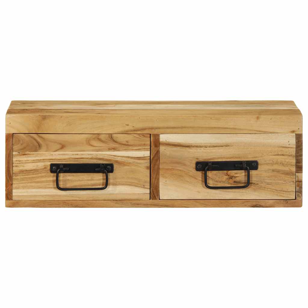 vidaXL Dulap TV montat pe perete 60x30x19 cm, lemn masiv de acacia