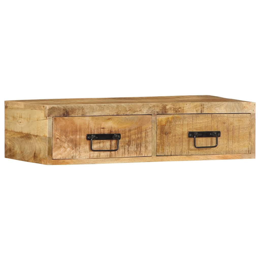 vidaXL Dulap TV montat pe perete 80x30x19 cm, lemn masiv de mango brut vidaXL Dulap TV montat pe perete 80x30x19 cm, lemn masiv de mango brut