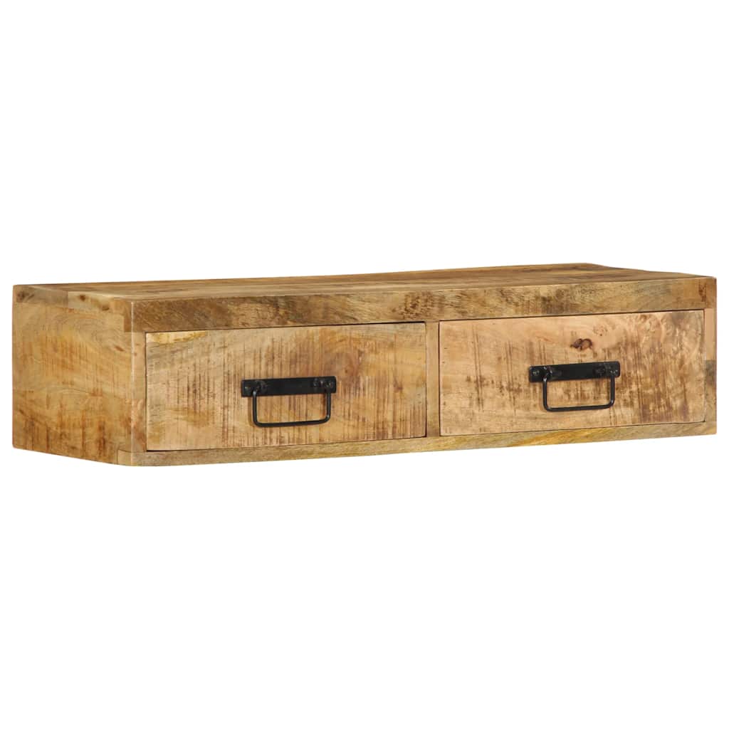 vidaXL Dulap TV montat pe perete 80x30x19 cm, lemn masiv de mango brut vidaXL Dulap TV montat pe perete 80x30x19 cm, lemn masiv de mango brut