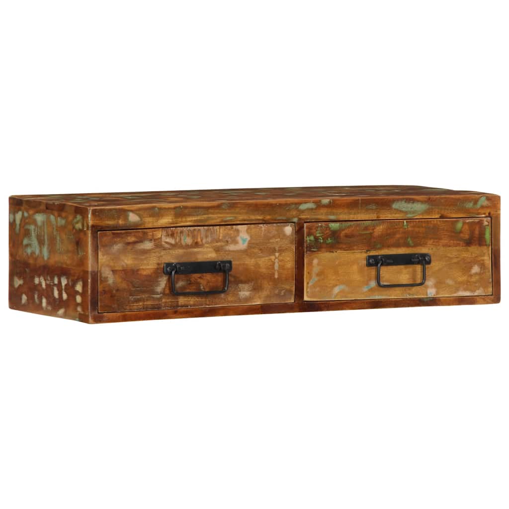 vidaXL Dulap TV montat pe perete 80x30x19 cm, lemn masiv reciclat