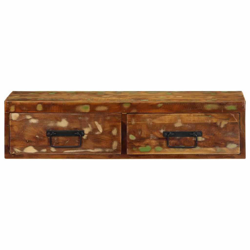 vidaXL Dulap TV montat pe perete 80x30x19 cm, lemn masiv reciclat