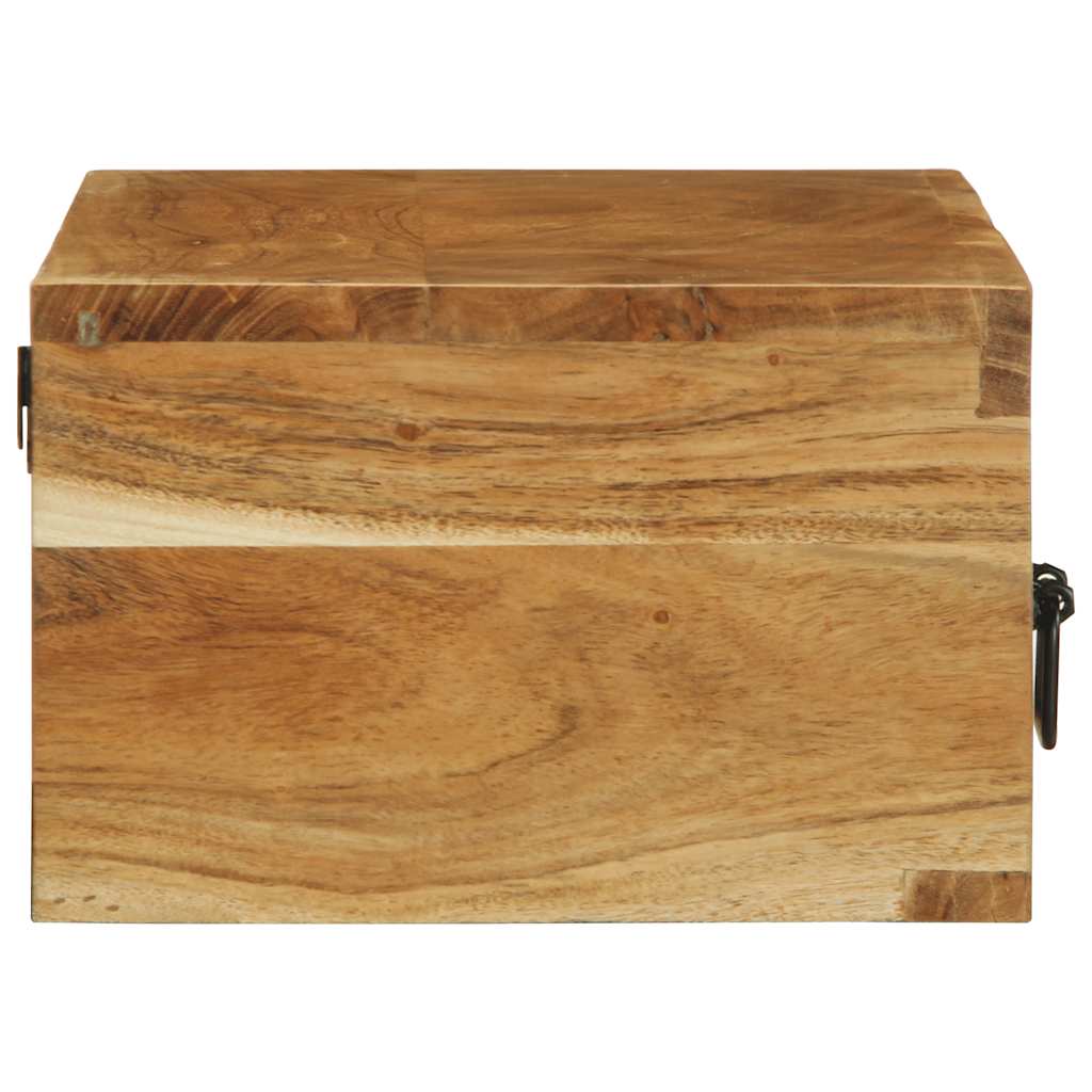 vidaXL Dulap TV montat pe perete 80x30x19 cm, lemn masiv reciclat
