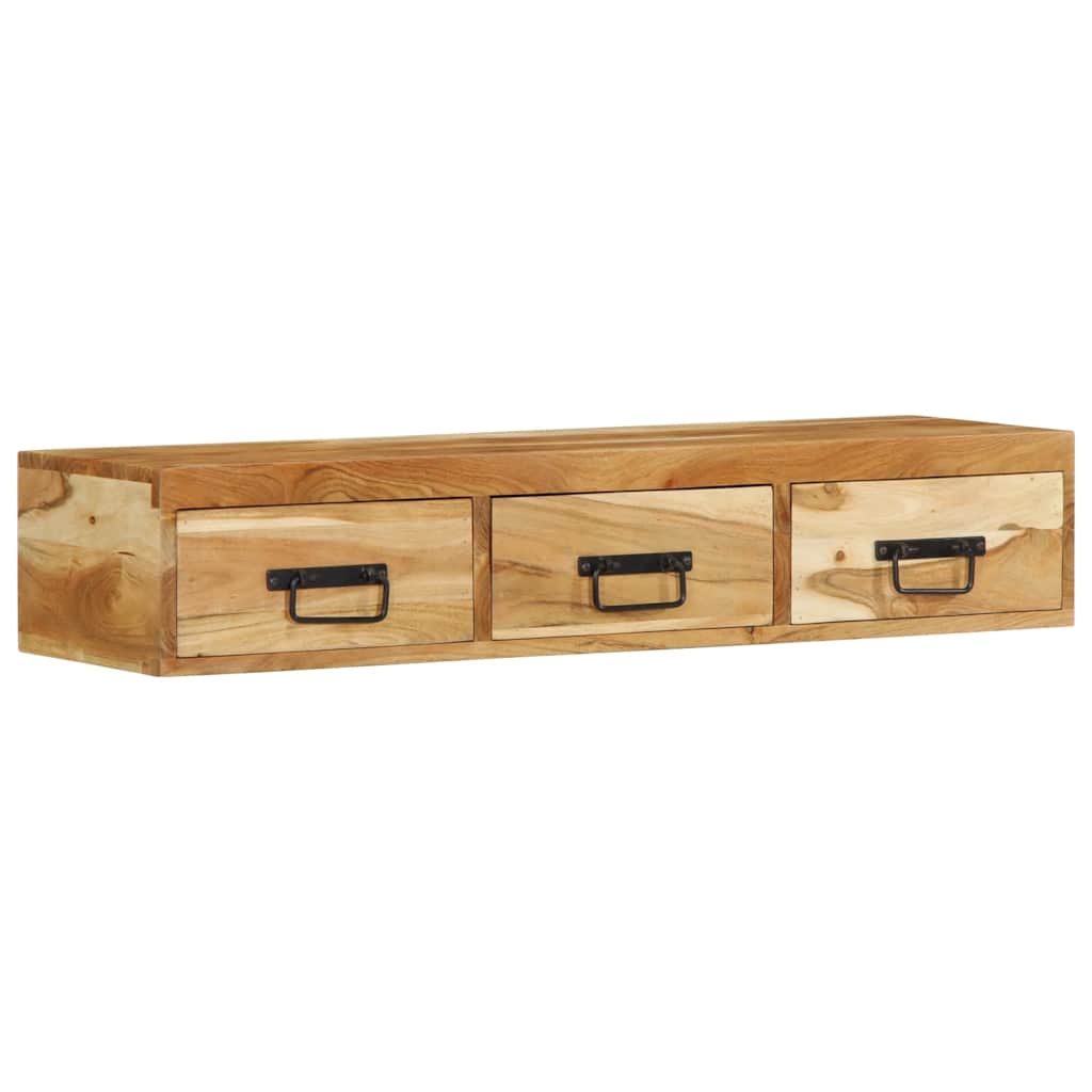 vidaXL Dulap TV montat pe perete 100x30x19 cm, lemn masiv reciclat