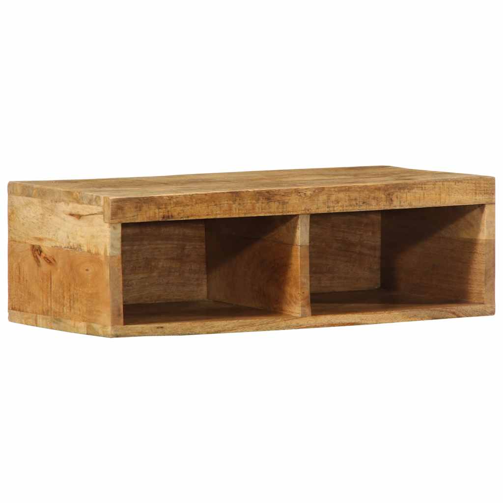 vidaXL Dulap TV montat pe perete 60x30x19 cm, lemn masiv de mango brut
