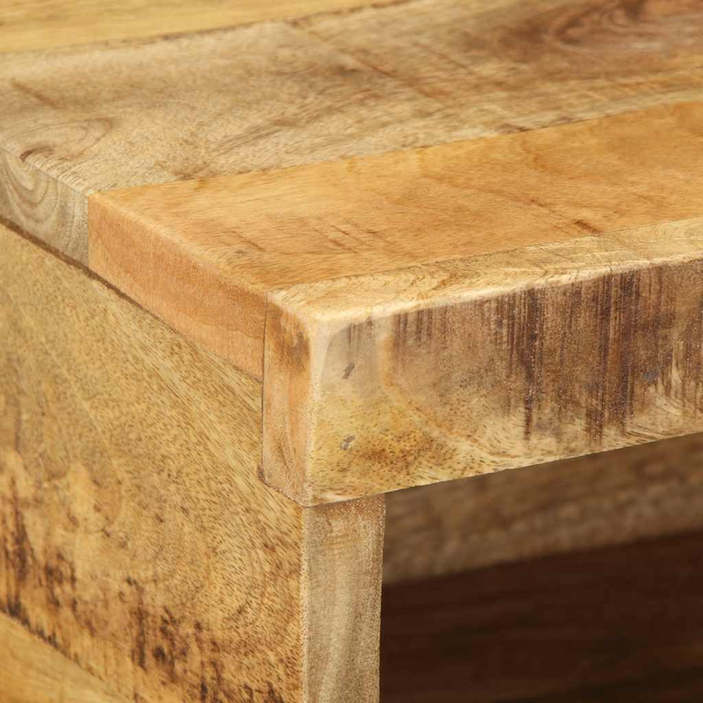 vidaXL Dulap TV montat pe perete 80x30x19 cm, lemn masiv de mango brut